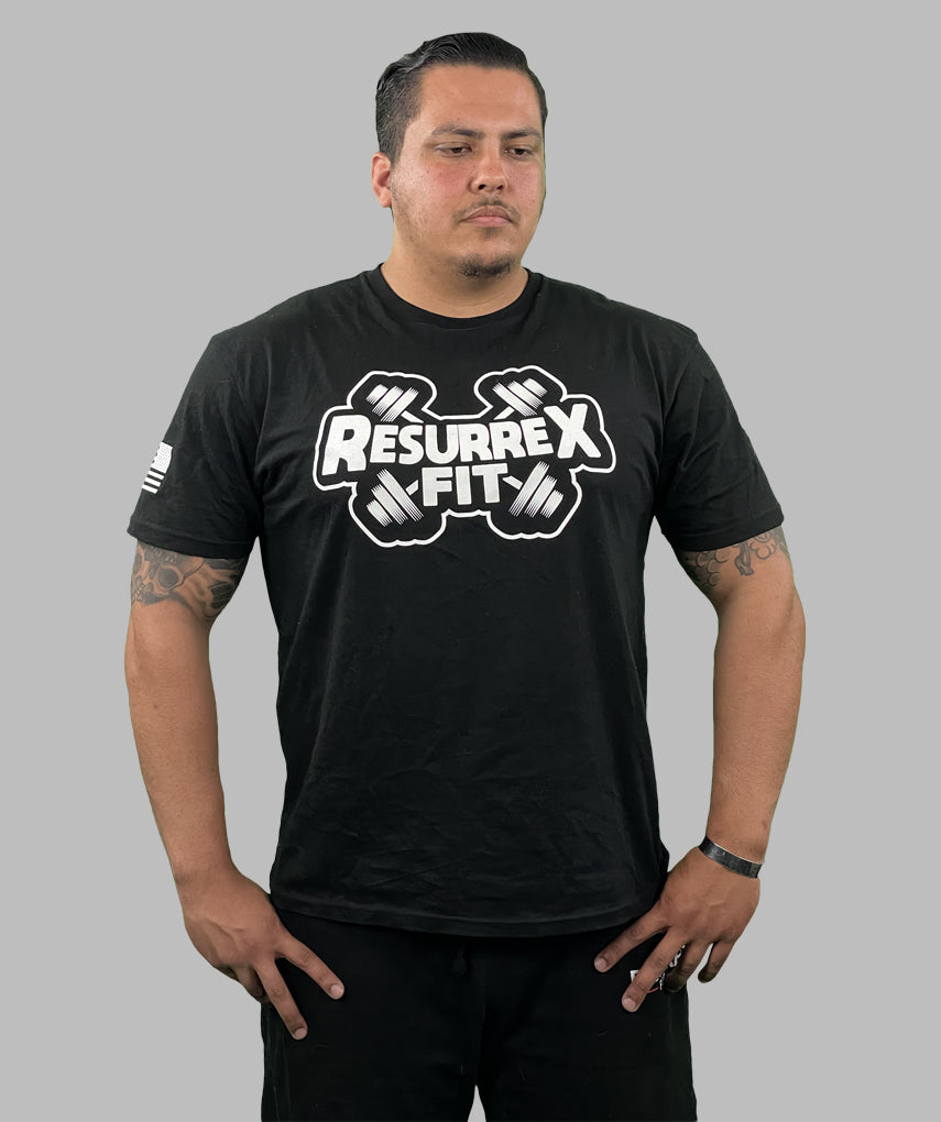 LA LOGO TEE BLACK - reconzrh